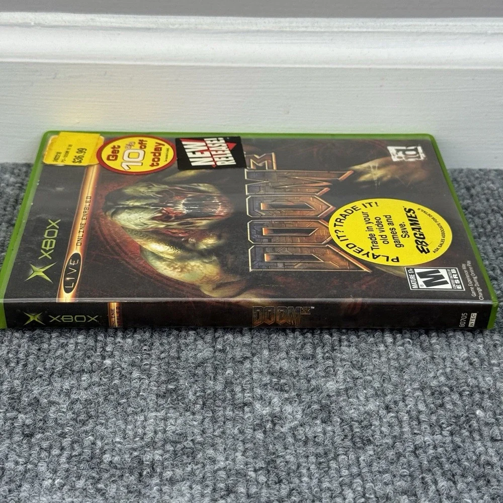 Doom 3 (Microsoft Xbox,‎ 2005) CIB Complete w/Manual - Tested Working